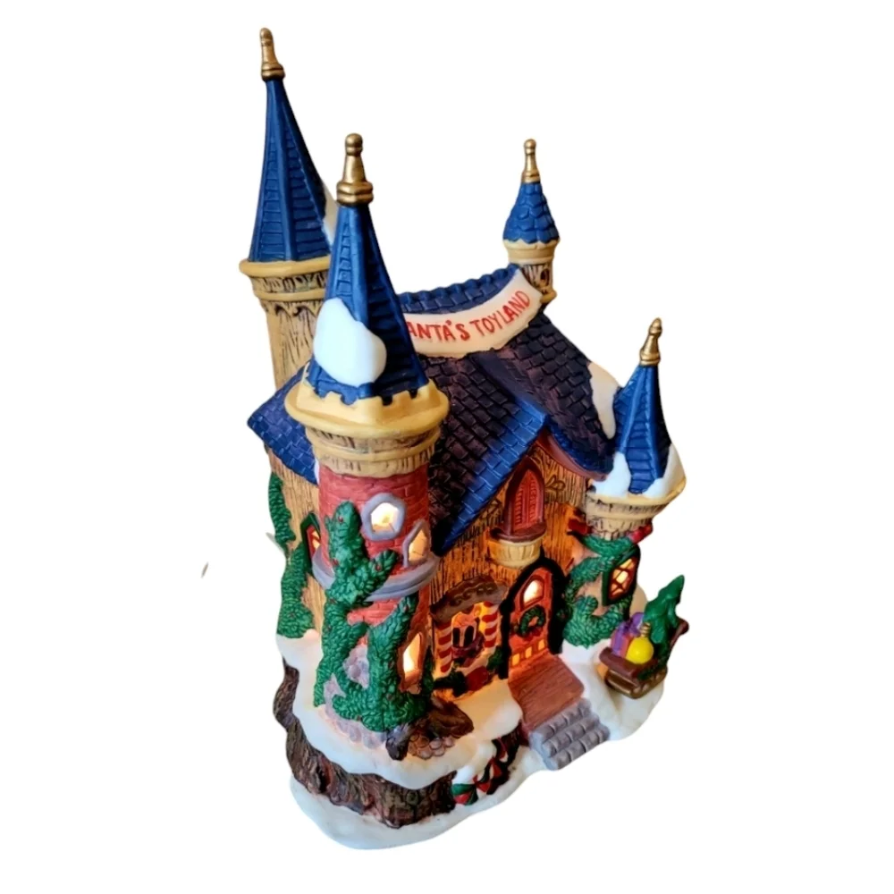 Heartland Valley Village Deluxe Porcelain Lighted House Santa's Toyland Limited